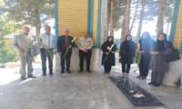 گرامیداشت هفته دفاع مقدس با ادای احترام پرسنل دانشکده به شهدای گمنام